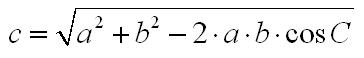 cos and the length of c